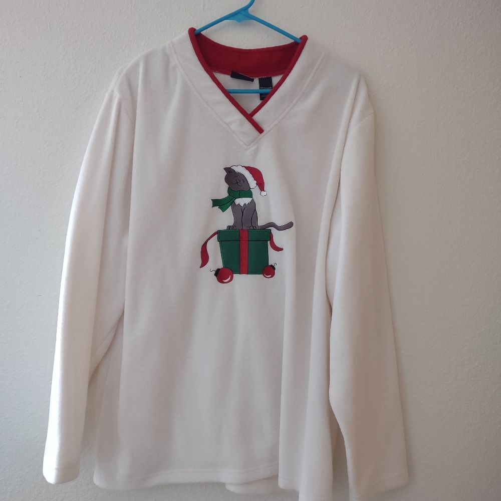 White sweatshirt Bobbie Brooks size 2X